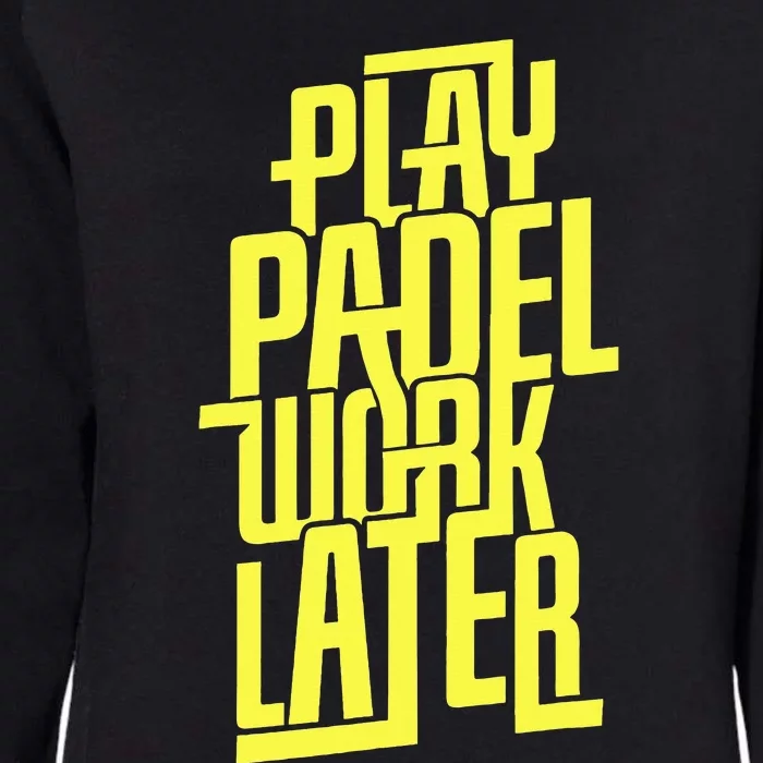 Padel Evolution Platform Tennis Paddleball Padel Womens California Wash Sweatshirt