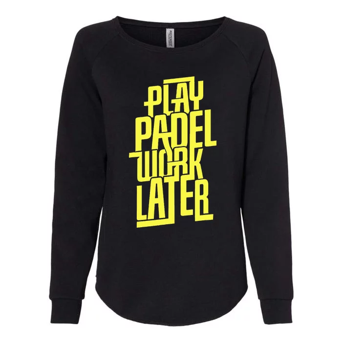 Padel Evolution Platform Tennis Paddleball Padel Womens California Wash Sweatshirt