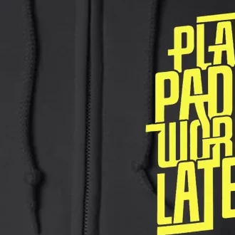 Padel Evolution Platform Tennis Paddleball Padel Full Zip Hoodie