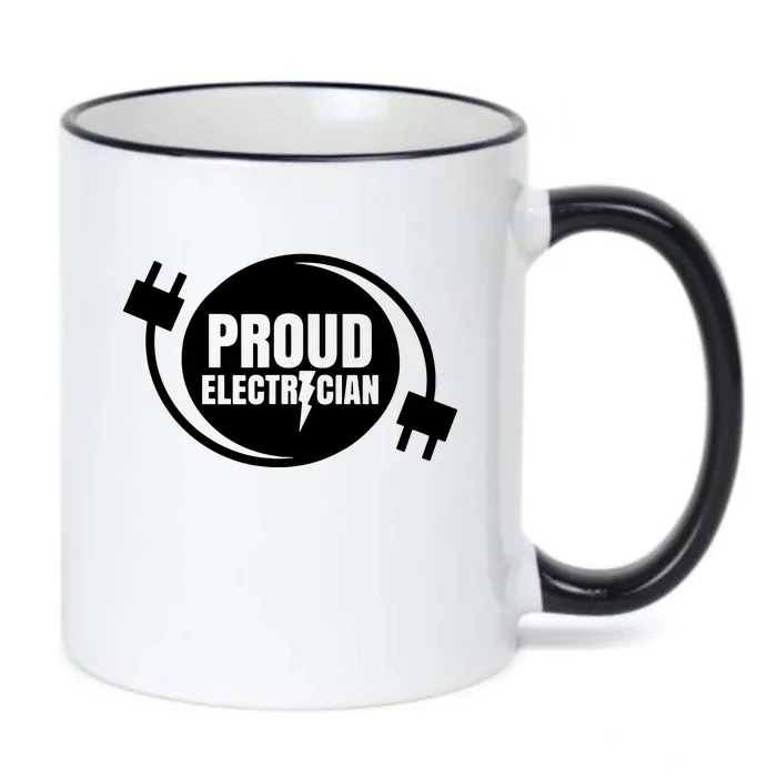 Proud Electrician Black Color Changing Mug