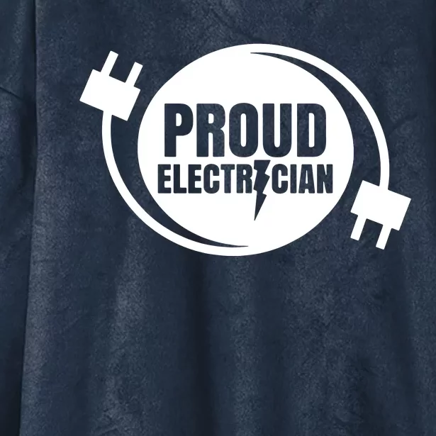 Proud Electrician Hooded Wearable Blanket