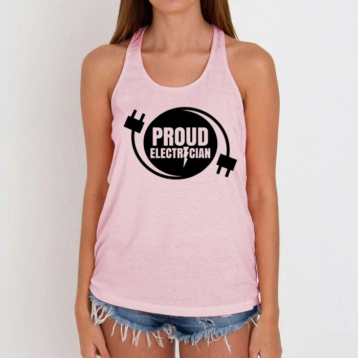 Proud Electrician Women's Knotted Racerback Tank