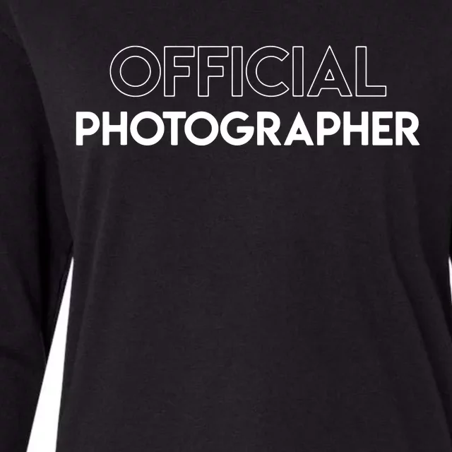 Photographer Event Photography Funny Womens Cotton Relaxed Long Sleeve T-Shirt