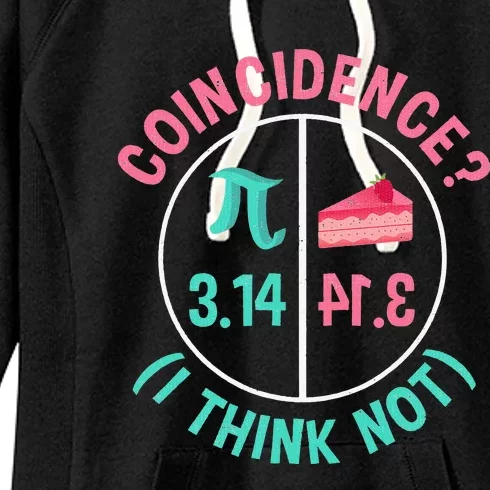 Pi Equals Pie For Pi Day Celebrated On 3-14 March 14th Women's Fleece Hoodie