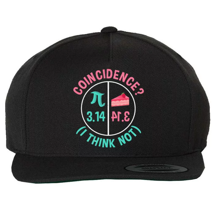 Pi Equals Pie For Pi Day Celebrated On 3-14 March 14th Wool Snapback Cap