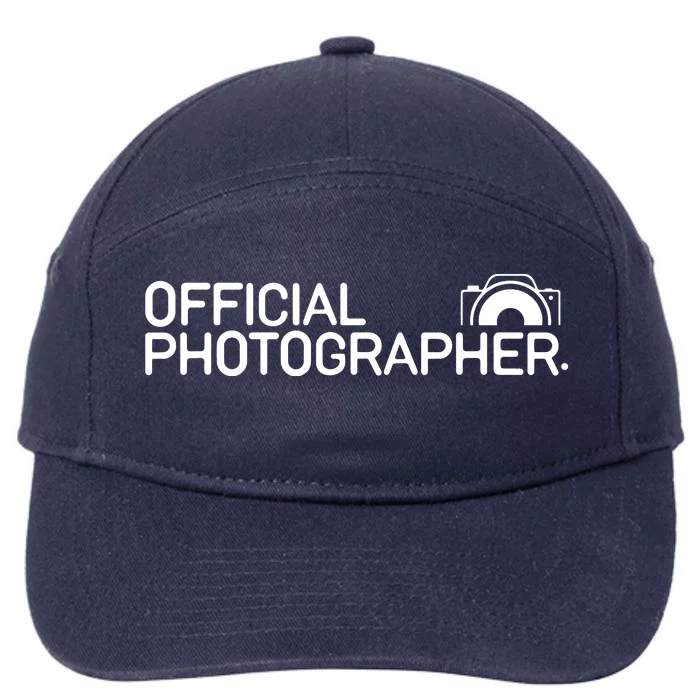 Photographer Event Photography Gift 7-Panel Snapback Hat