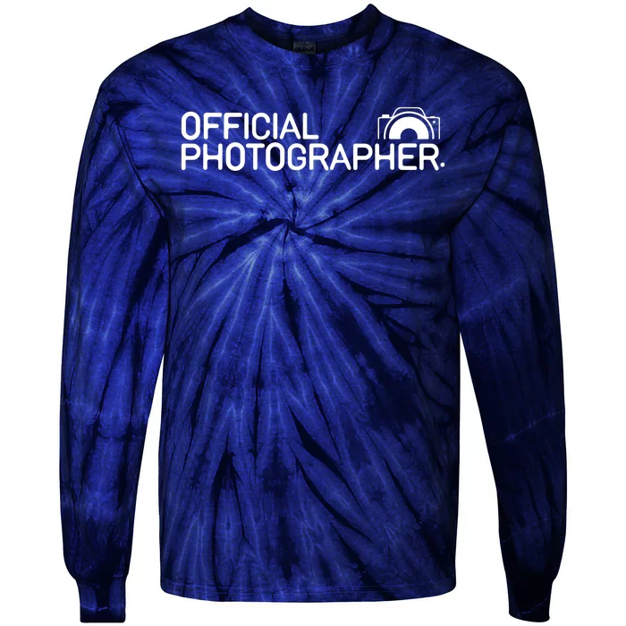 Photographer Event Photography Gift Tie-Dye Long Sleeve Shirt