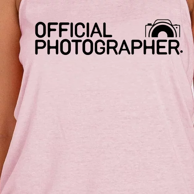 Photographer Event Photography Gift Women's Knotted Racerback Tank