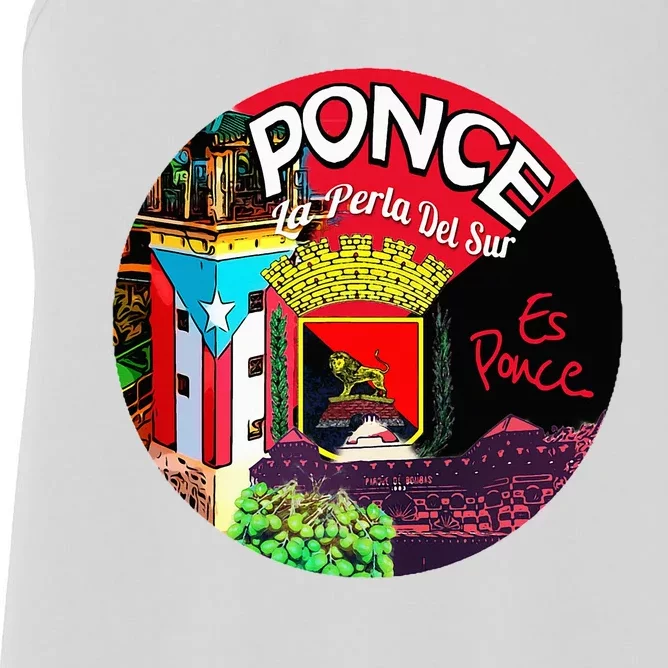 Ponce Es Ponce Puerto Rico Izis La Enfermera Women's Racerback Tank