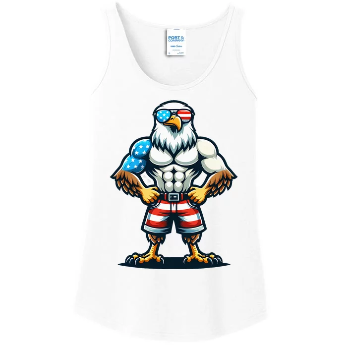 Patriotic Eagle Ladies Essential Tank