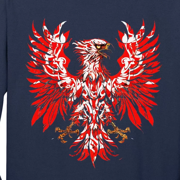 Polish Eagle Poland Polska Polish Eagle Polish Flag Tall Long Sleeve T-Shirt