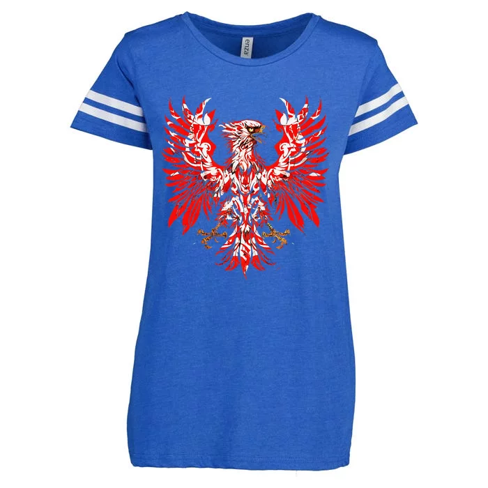 Polish Eagle Poland Polska Polish Eagle Polish Flag Enza Ladies Jersey Football T-Shirt