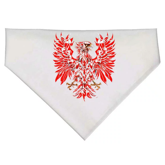 Polish Eagle Poland Polska Polish Eagle Polish Flag USA-Made Doggie Bandana