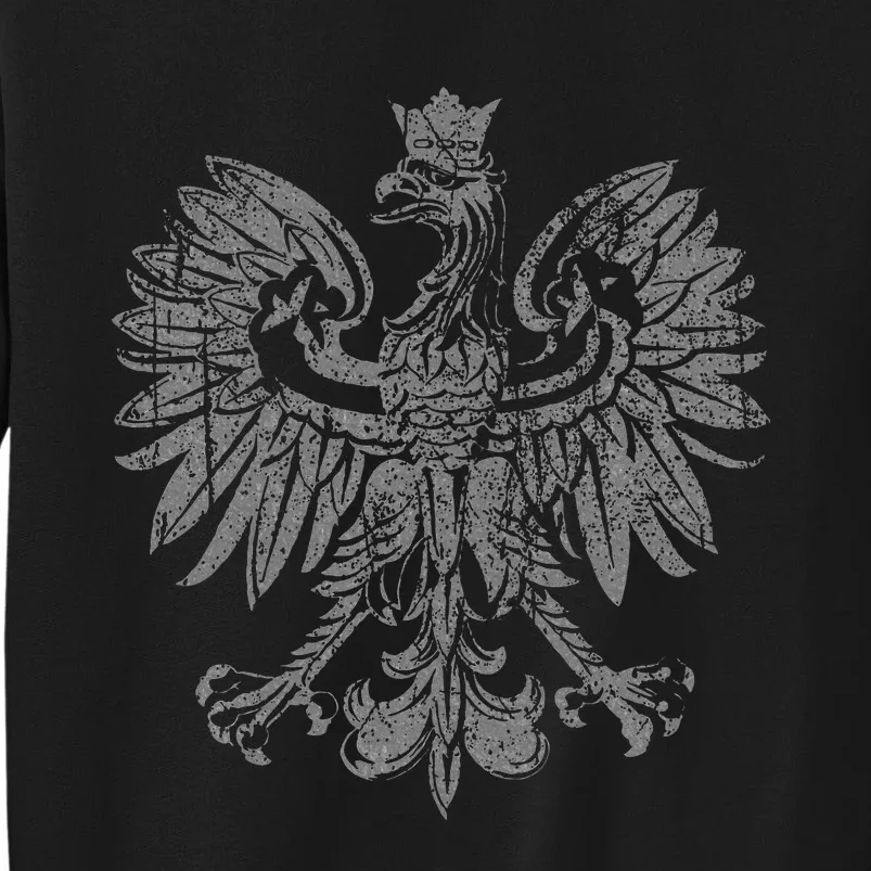 Polish Eagle Poland Coat Of Arms Polish Pride Retro Flag Sweatshirt