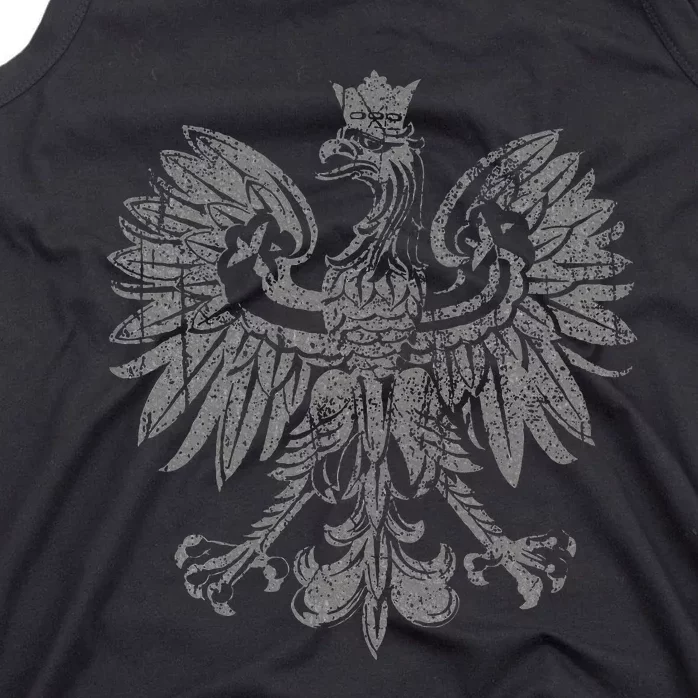 Polish Eagle Poland Coat Of Arms Polish Pride Retro Flag Tank Top