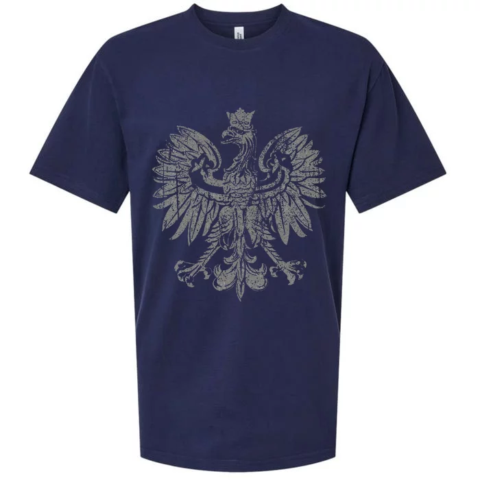 Polish Eagle Poland Coat Of Arms Polish Pride Retro Flag Sueded Cloud Jersey T-Shirt