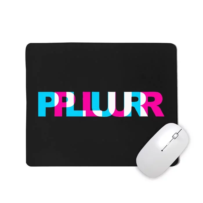 Plur Edm Rave Optical Illusion Glitch Dance Music Festival Mousepad