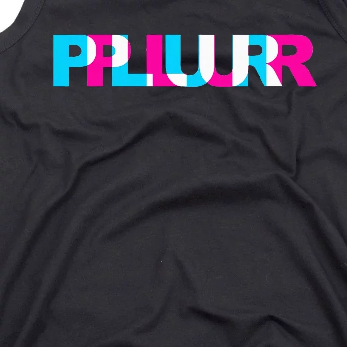 Plur Edm Rave Optical Illusion Glitch Dance Music Festival Tank Top