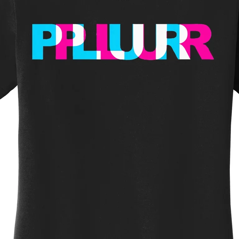 Plur Edm Rave Optical Illusion Glitch Dance Music Festival Women's T-Shirt