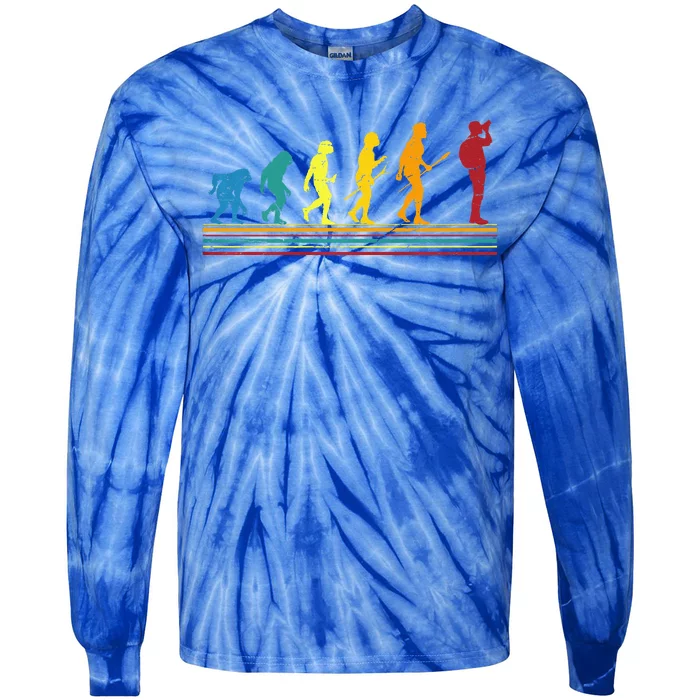 Photography Evolution Retro Style Photographer Tie-Dye Long Sleeve Shirt