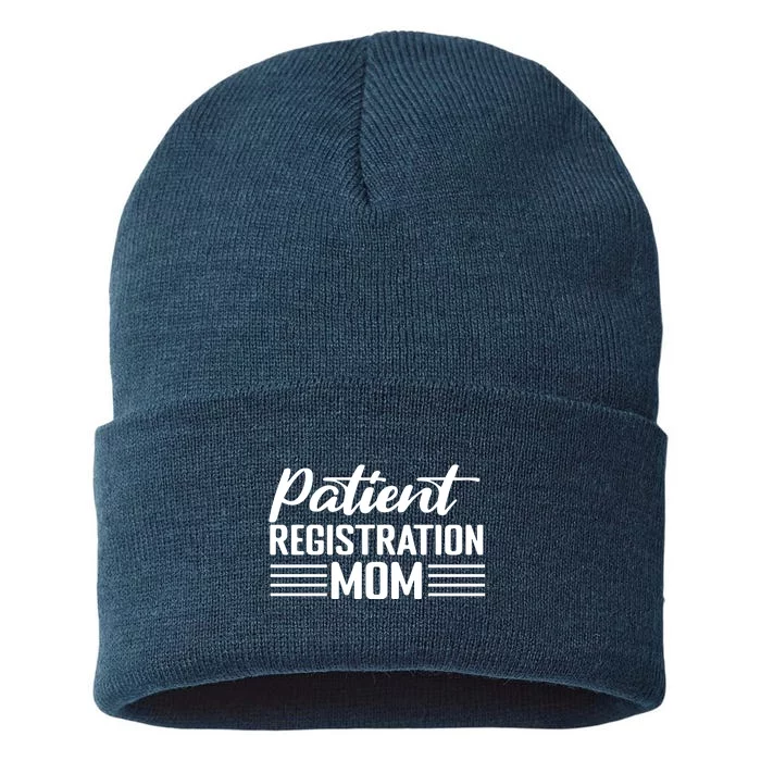 Patient Er Registrar Nursing Mom Saying Sustainable Knit Beanie