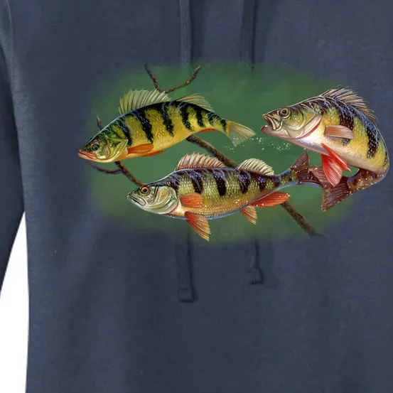 Perch Wild Life Fish Women's Pullover Hoodie