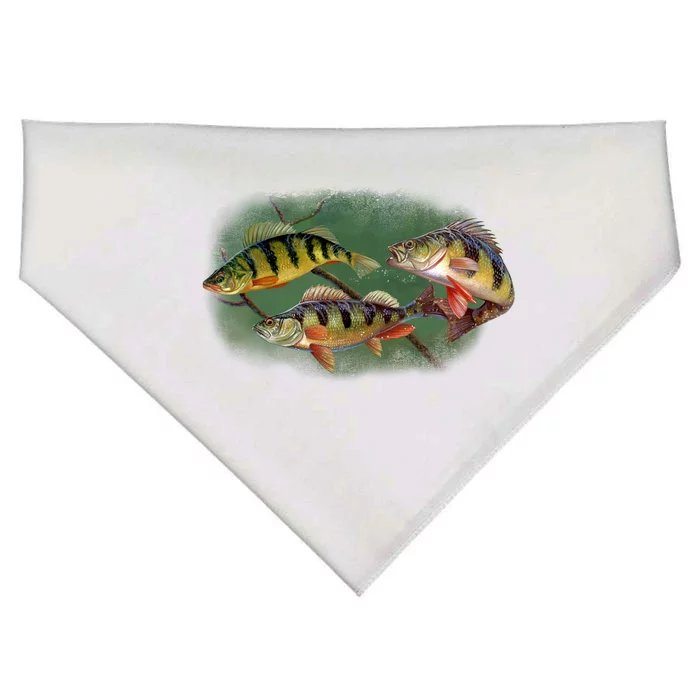 Perch Wild Life Fish USA-Made Doggie Bandana