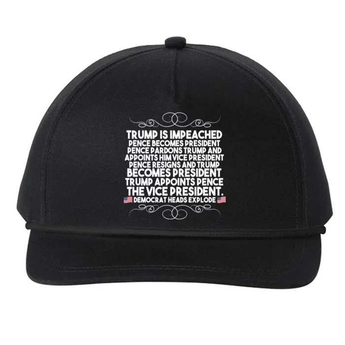 Perfection Pro Trump Impeached Snapback Five-Panel Rope Hat