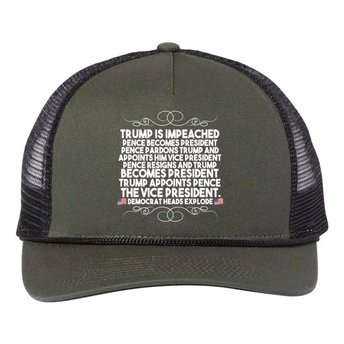 Perfection Pro Trump Impeached Retro Rope Trucker Hat Cap