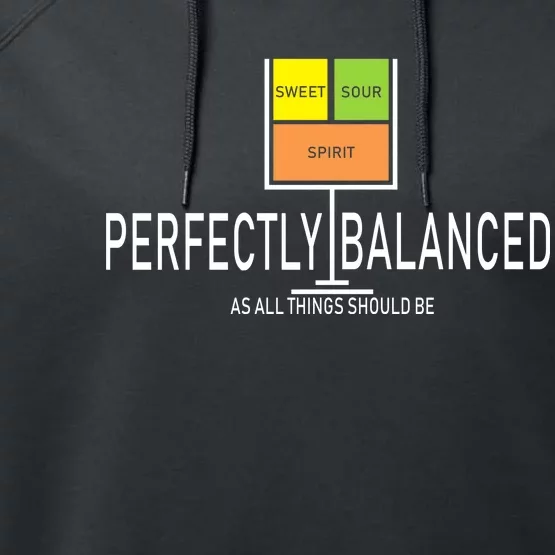 Perfectly Balanced Sweet Sour Spirit Performance Fleece Hoodie