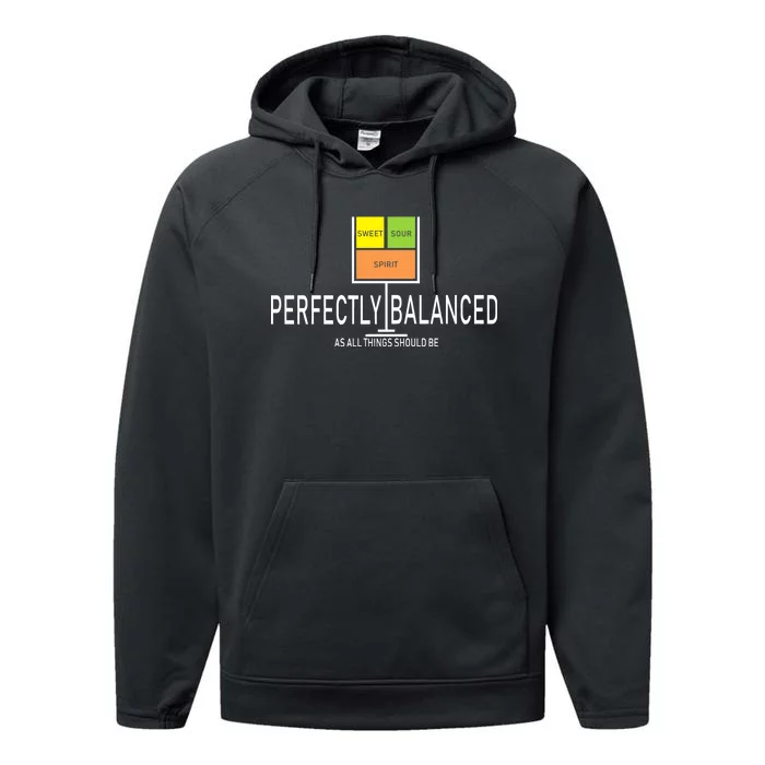 Perfectly Balanced Sweet Sour Spirit Performance Fleece Hoodie