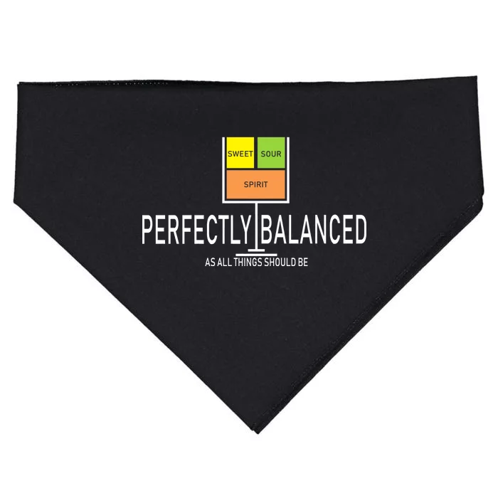 Perfectly Balanced Sweet Sour Spirit USA-Made Doggie Bandana