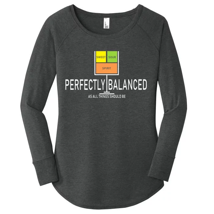 Perfectly Balanced Sweet Sour Spirit Women's Perfect Tri Tunic Long Sleeve Shirt