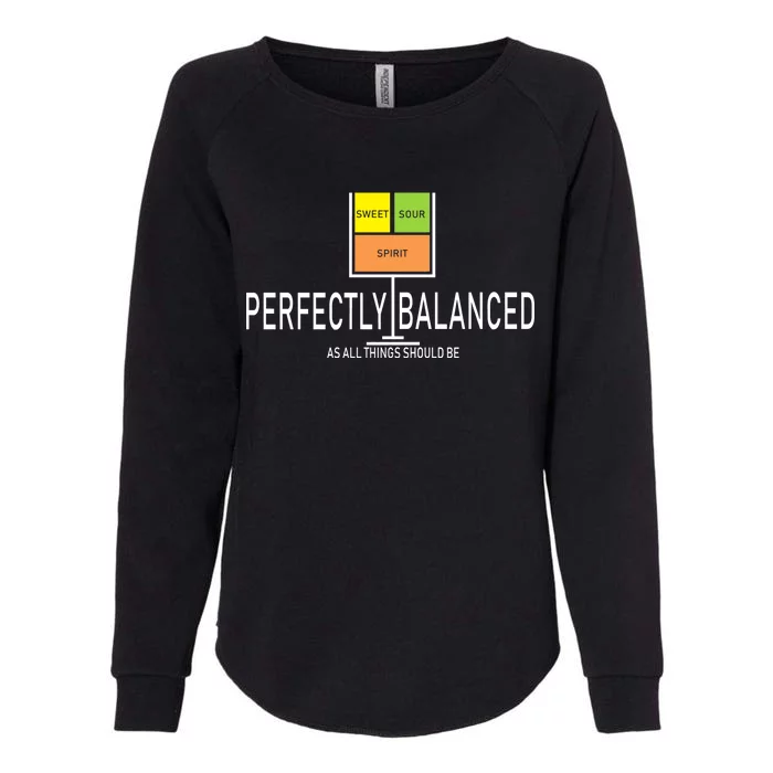 Perfectly Balanced Sweet Sour Spirit Womens California Wash Sweatshirt