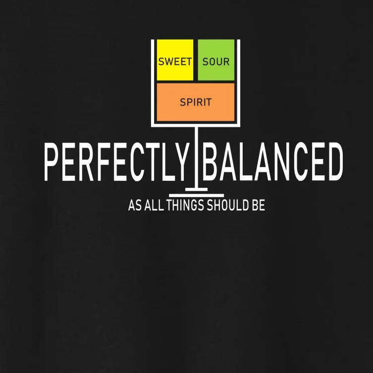 Perfectly Balanced Sweet Sour Spirit Women's Crop Top Tee