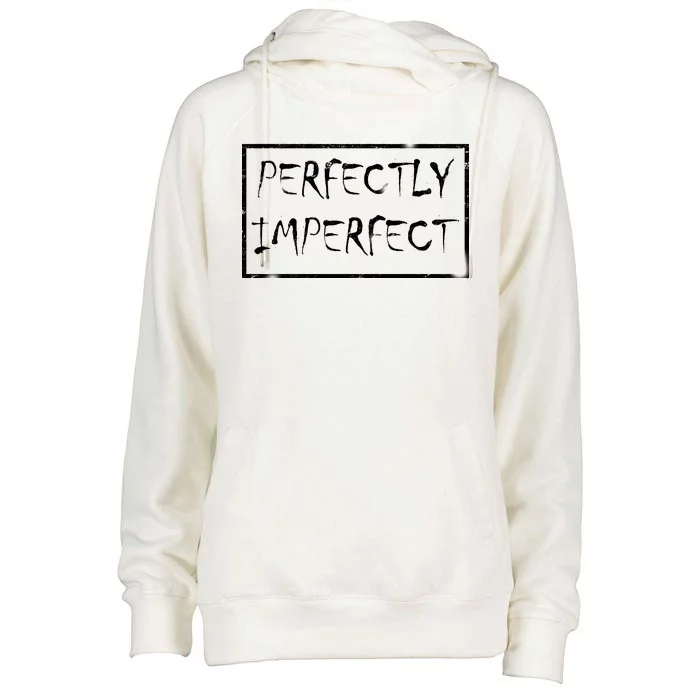 Perfectly Imperfect Womens Funnel Neck Pullover Hood