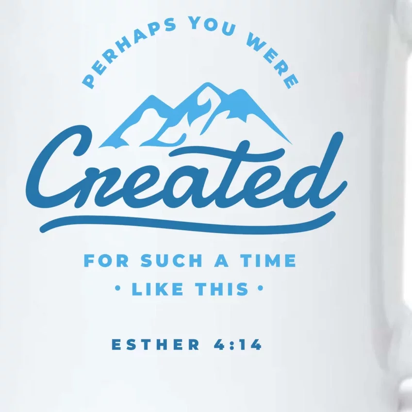 Perhaps You Were Created Bible Verse Black Color Changing Mug