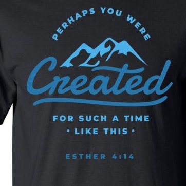 Perhaps You Were Created Bible Verse Tall T-Shirt