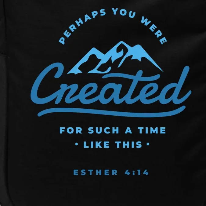 Perhaps You Were Created Bible Verse Impact Tech Backpack