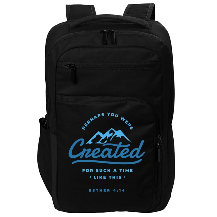 Perhaps You Were Created Bible Verse Impact Tech Backpack