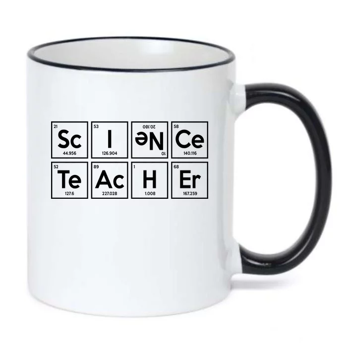 Periodic Science Teacher Black Color Changing Mug