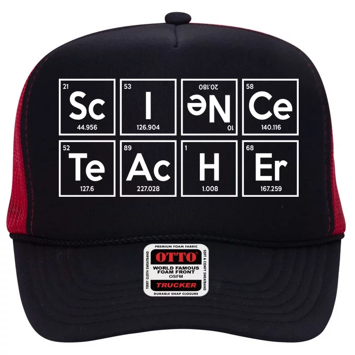 Periodic Science Teacher High Crown Mesh Trucker Hat