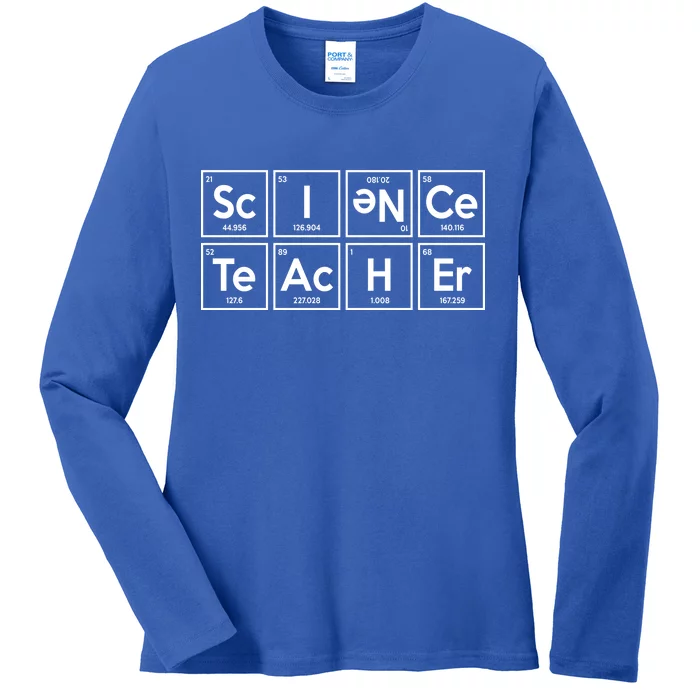 Periodic Science Teacher Ladies Long Sleeve Shirt