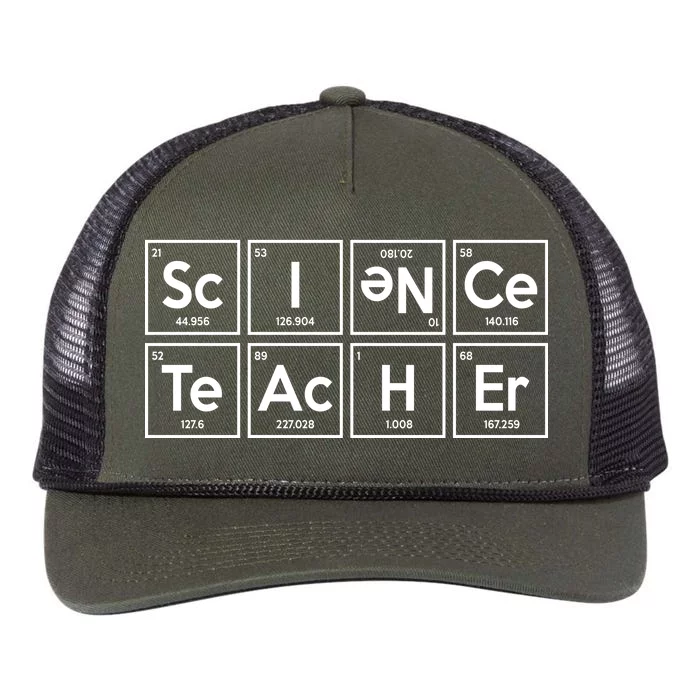 Periodic Science Teacher Retro Rope Trucker Hat Cap