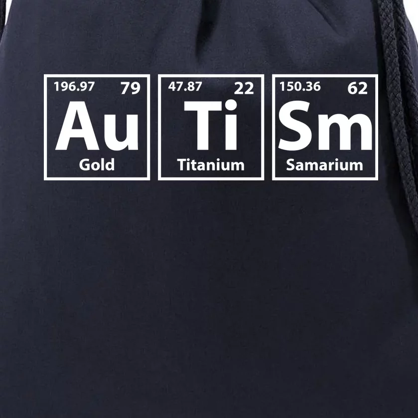 Periodic Table Autism Awareness Drawstring Bag