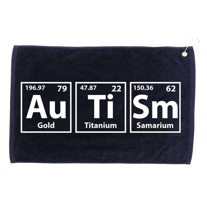 Periodic Table Autism Awareness Grommeted Golf Towel