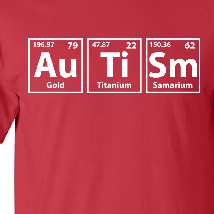 Periodic Table Autism Awareness Tall T-Shirt