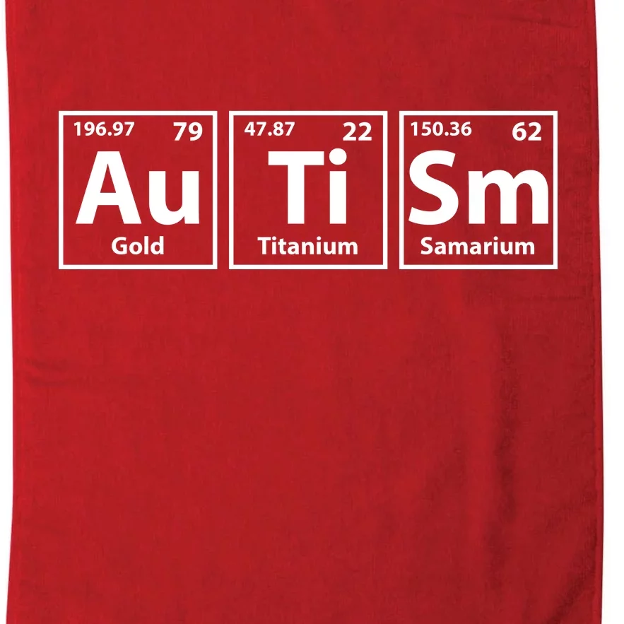 Periodic Table Autism Awareness Platinum Collection Golf Towel