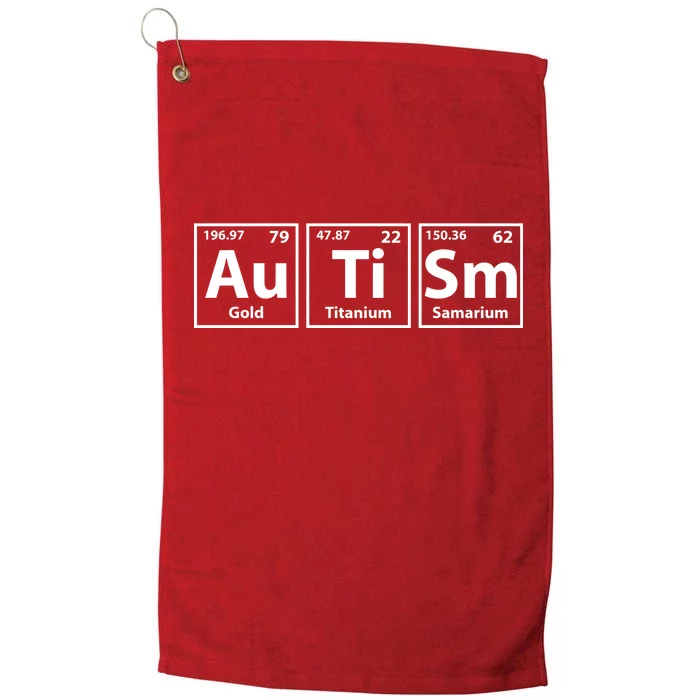 Periodic Table Autism Awareness Platinum Collection Golf Towel