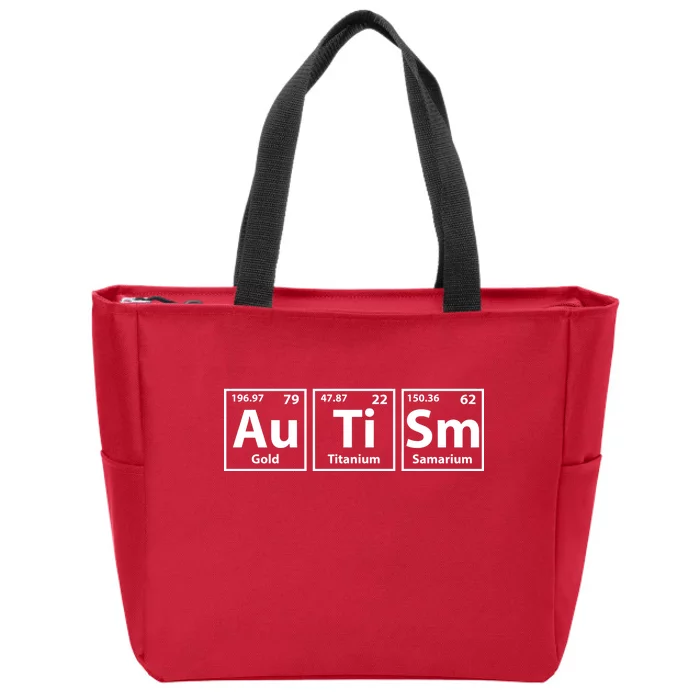 Periodic Table Autism Awareness Zip Tote Bag